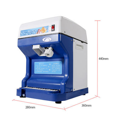 Máquina de trituración de hielo eléctrica comercial semiautomática con material plástico ABS
