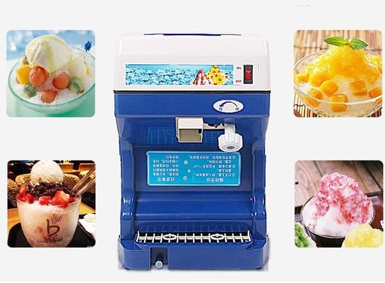 Máquina de trituración de hielo eléctrica comercial semiautomática con material plástico ABS