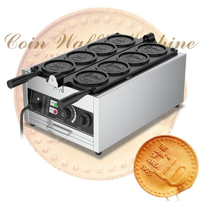 Máquina eléctrica de Waffle para monedas de 10 yenes 375*630*250mm 13.3 KG