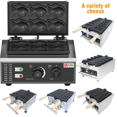 Máquina para hacer gofres con forma de pescado de 220V para la indulgencia de los amantes de los bocadillos