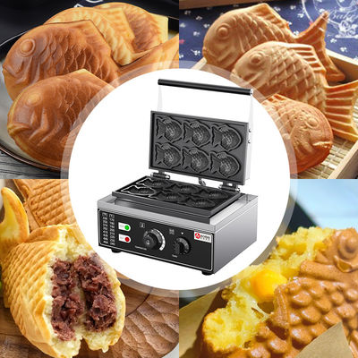 Máquina para hacer gofres con forma de pescado de 220V para la indulgencia de los amantes de los bocadillos