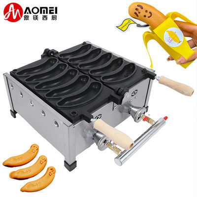 AM-05R Revestimiento no adhesivo Fabricantes de gofres en forma de plátano para gofres eléctricos largos de 5pcs