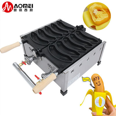 AM-05R Revestimiento no adhesivo Fabricantes de gofres en forma de plátano para gofres eléctricos largos de 5pcs