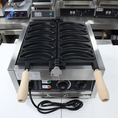 Otras máquinas para refrigerios Fabricante de obleas eléctricas en forma de plátano comercial 370*365*260mm