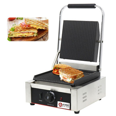 Grill de contacto comercial para el hogar o el restaurante Panini máquina de hacer sándwiches 220V