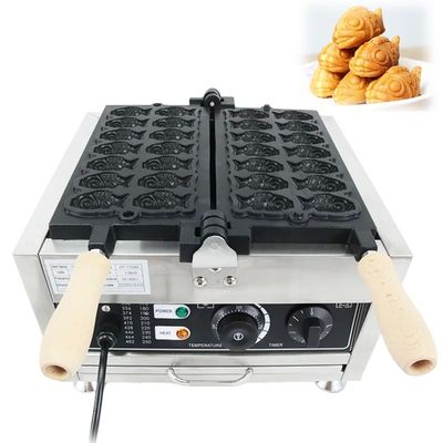 Máquina de Taiyaki 14pcs/plato Eléctrico tipo de GLP fabricante de gofres de pescado para Mini Taiyaki
