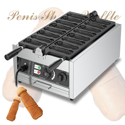 8 Pcs Penis Shape Waffle Maker Fabricante eléctrico antiadherente de waffle para bocadillos y golosinas