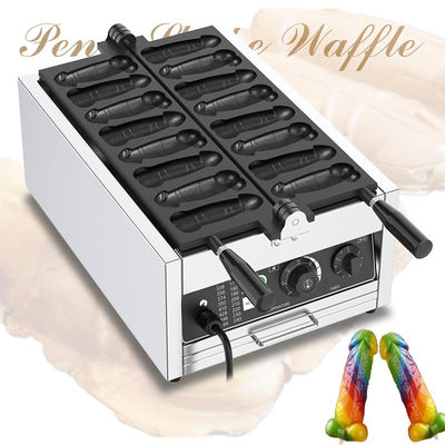 8 Pcs Penis Shape Waffle Maker Fabricante eléctrico antiadherente de waffle para bocadillos y golosinas