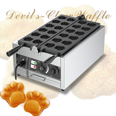 Máquina de hornear muffins de patas de oso de 3000W con forma de patas de gato Voltage 220v Waffle de dibujos animados