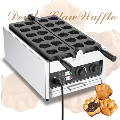 Máquina de hornear muffins de patas de oso de 3000W con forma de patas de gato Voltage 220v Waffle de dibujos animados