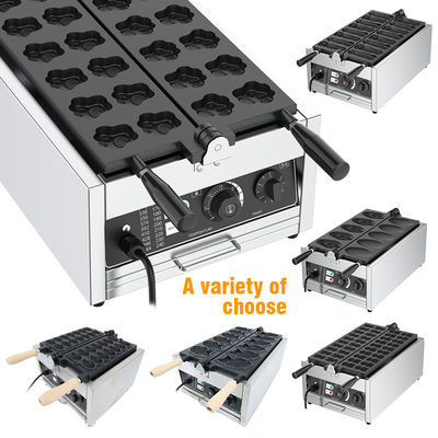 Máquina de hornear muffins de patas de oso de 3000W con forma de patas de gato Voltage 220v Waffle de dibujos animados