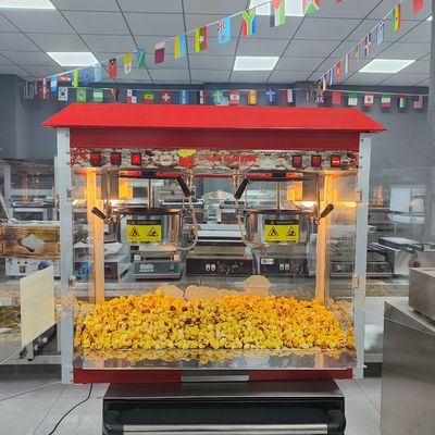 860*420*740mm Máquina eléctrica de palomitas de maíz para la línea de procesamiento de snacks