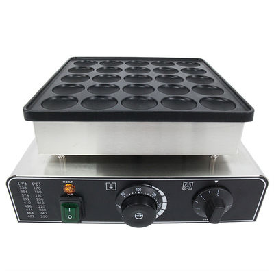 Fabricante de gofres de acero inoxidable de 850w Mini máquina de panqueques 25 máquina de bocadillos redonda