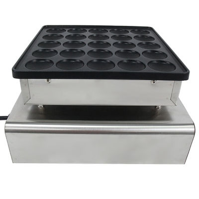 Fabricante de gofres de acero inoxidable de 850w Mini máquina de panqueques 25 máquina de bocadillos redonda