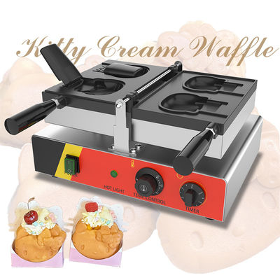 Rango de temperatura de 50-300C en forma de gato Hello Kitty Taiyaki máquina de gofres para el hogar