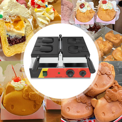 Rango de temperatura de 50-300C en forma de gato Hello Kitty Taiyaki máquina de gofres para el hogar