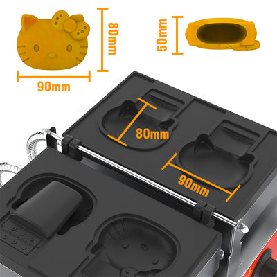 Rango de temperatura de 50-300C en forma de gato Hello Kitty Taiyaki máquina de gofres para el hogar