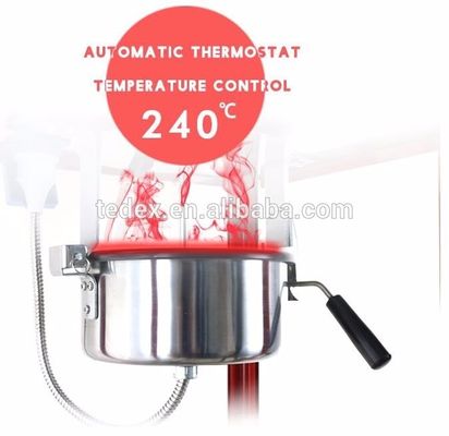 110-240V/50-60HZ Material SS de calidad alimentaria saludable Máquina de palomitas de maíz comercial con carrito