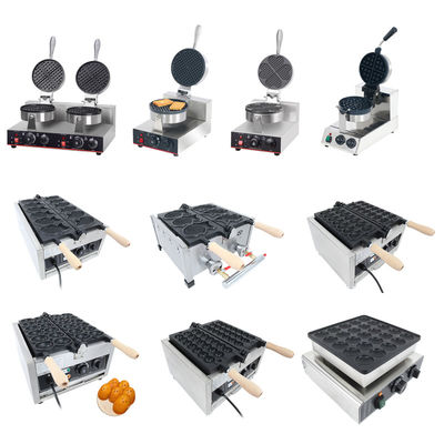 Máquina eléctrica para hacer gofres para bares de bocadillos Placa antiadherente 250*350*250mm