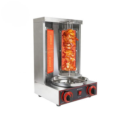 2 en 1 Máquina de Kebab Automática Rotativa Doner para GLP 2800Pa 37x37.5x53.5cm Tamaño de embalaje